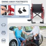 Monicare Wide Heavy-Duty Bariatric Folding Wheelchair