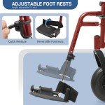 Monicare Wide Heavy-Duty Bariatric Folding Wheelchair