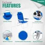 Oversized Heavy-Duty Beach Chairs - 2 Pack