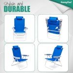 Oversized Heavy-Duty Beach Chairs - 2 Pack