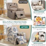 4-Piece Stretch Recliner Cover for Lift Chairs