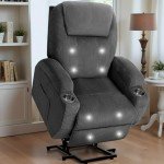 Electric Lift Recliner Chair with Massage Function