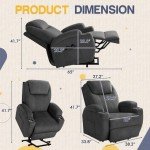 Electric Lift Recliner Chair with Massage Function