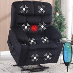 Large Power Lift Recliner with Massage & Heat