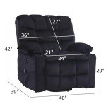 Large Power Lift Recliner with Massage & Heat