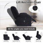 Large Power Lift Recliner with Massage & Heat