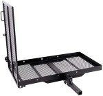 Hitch-Mounted Mobility Carrier Ramp for Wheelchairs