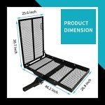 Hitch-Mounted Mobility Carrier Ramp for Wheelchairs