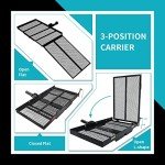 Hitch-Mounted Mobility Carrier Ramp for Wheelchairs