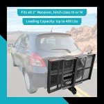 Hitch-Mounted Mobility Carrier Ramp for Wheelchairs