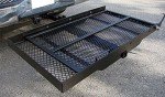 Hitch-Mounted Mobility Carrier Ramp for Wheelchairs