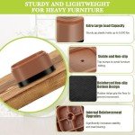 Yookwutar Adjustable Furniture Risers - 4 Pack