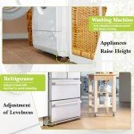 Yookwutar Adjustable Furniture Risers - 4 Pack