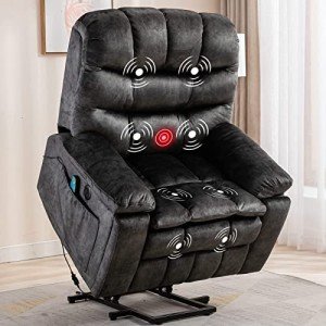 Canmov Large Power Lift Recliner with Heat & Massage