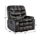 Canmov Large Power Lift Recliner with Heat & Massage