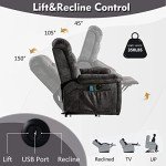 Canmov Large Power Lift Recliner with Heat & Massage