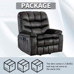 Canmov Large Power Lift Recliner with Heat & Massage