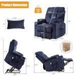 Consofa Power Lift Recliner with Heat & Massage