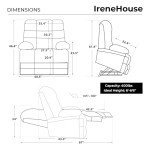 Irene House Big Tall Power Lift Recliner