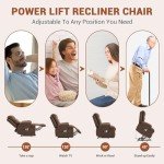 GarveeHome Oversized Power Lift Recliner Chair