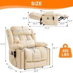 Merous Dual Motor Lift Chair with Massage and Heat