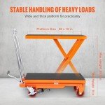 VEVOR Hydraulic Lift Table Cart - 500lbs Capacity