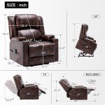 COMHOMA Power Lift Recliner with Heat & Massage