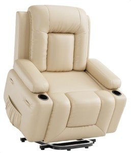 Oversized Power Lift Recliner with Heat & Massage