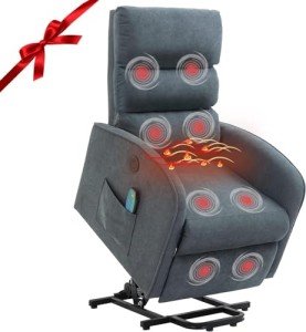 AVAWING Power Lift Massage Recliner for Elderly