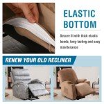 Rich Velvet Power Lift Recliner Chair Cover - Camel
