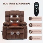 Trustyue Large Dual Motor Lift Chair with Massage