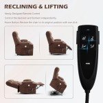 Trustyue Large Dual Motor Lift Chair with Massage