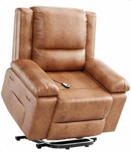 Oversized Power Lift Recliner with Heat and Massage