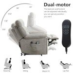 Dual Motor Power Lift Recliner Chair with Massage
