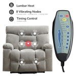 Dual Motor Power Lift Recliner Chair with Massage