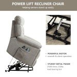 Dual Motor Power Lift Recliner Chair with Massage