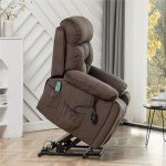 Extra Wide Power Lift Recliner Chair with Heat