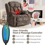 Dual Motor Lay Flat Lift Chair with Massage & Heat