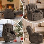 Dual Motor Lay Flat Lift Chair with Massage & Heat
