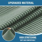 Stretchy Recliner Slipcover with Side Pocket - Grass Green