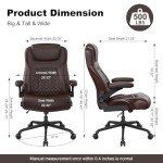 Nusetx Big & Tall Ergonomic Lift Chair - 500lbs Capacity