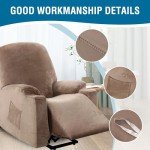 Soft Velvet Power Lift Recliner Chair Cover