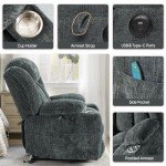 Dual Motor Lay Flat Lift Chair with Massage