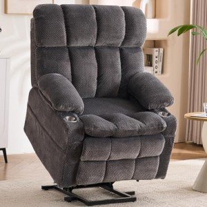 Dual Motor Lift Recliner Chair with Massage and Heat