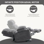 Dual Motor Lift Recliner Chair with Massage and Heat