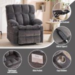 Dual Motor Lift Recliner Chair with Massage and Heat