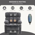 Dual Motor Lift Recliner Chair with Massage and Heat