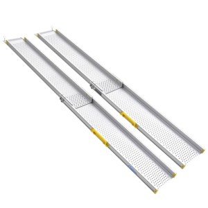 Ruedamann Portable Wheelchair Ramp - 8FT, 600 lbs Capacity