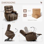Himimi Power Lift Recliner Chair with Heat & Massage