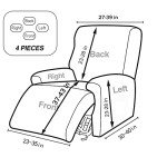 NILUOH Electric Lift Recliner Chair Cover Set